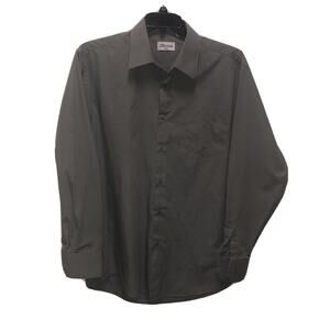 Berlioni Cotton Blend XL Long Sleeve Button Front Dress Shirt